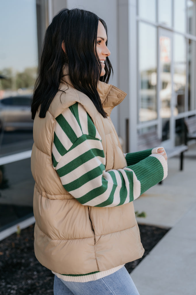 Puff Daddy Vest with Pockets - BluePeppermint Boutique