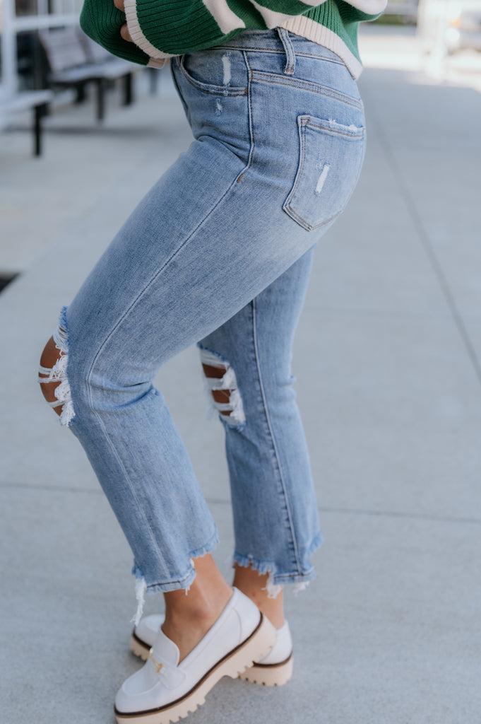 Miracles Super High Rise Flare Jean - BluePeppermint Boutique
