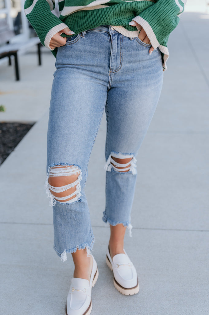 Miracles Super High Rise Flare Jean - BluePeppermint Boutique