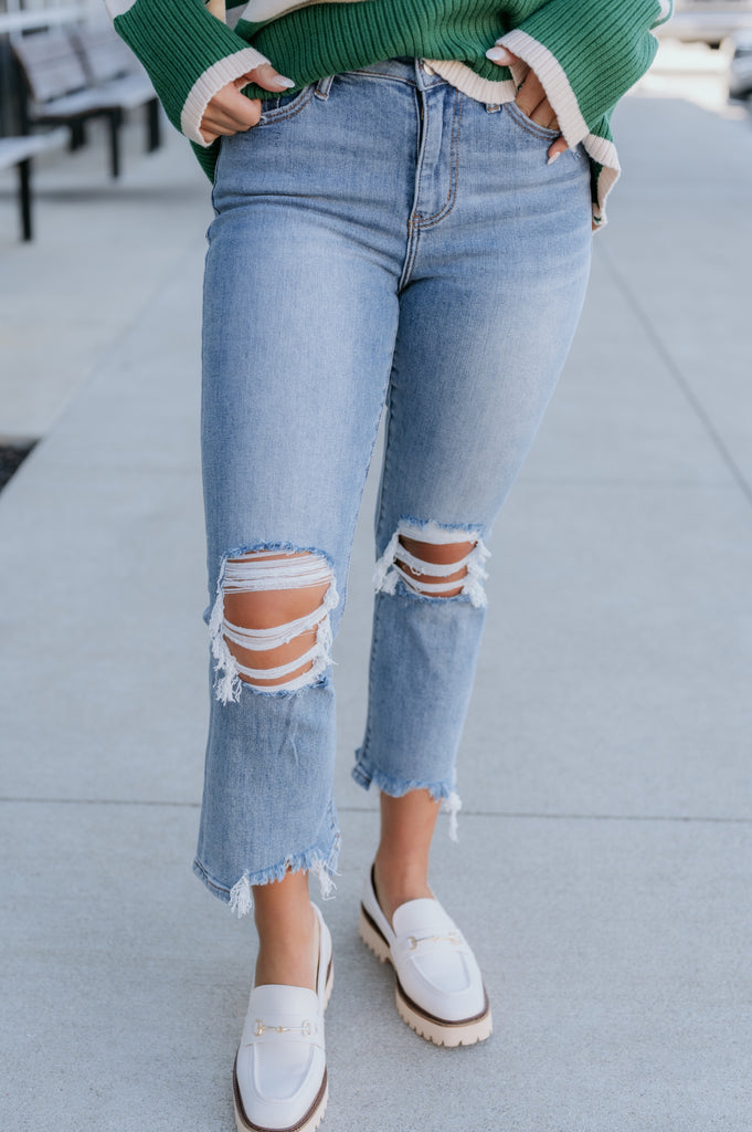 Miracles Super High Rise Flare Jean - BluePeppermint Boutique