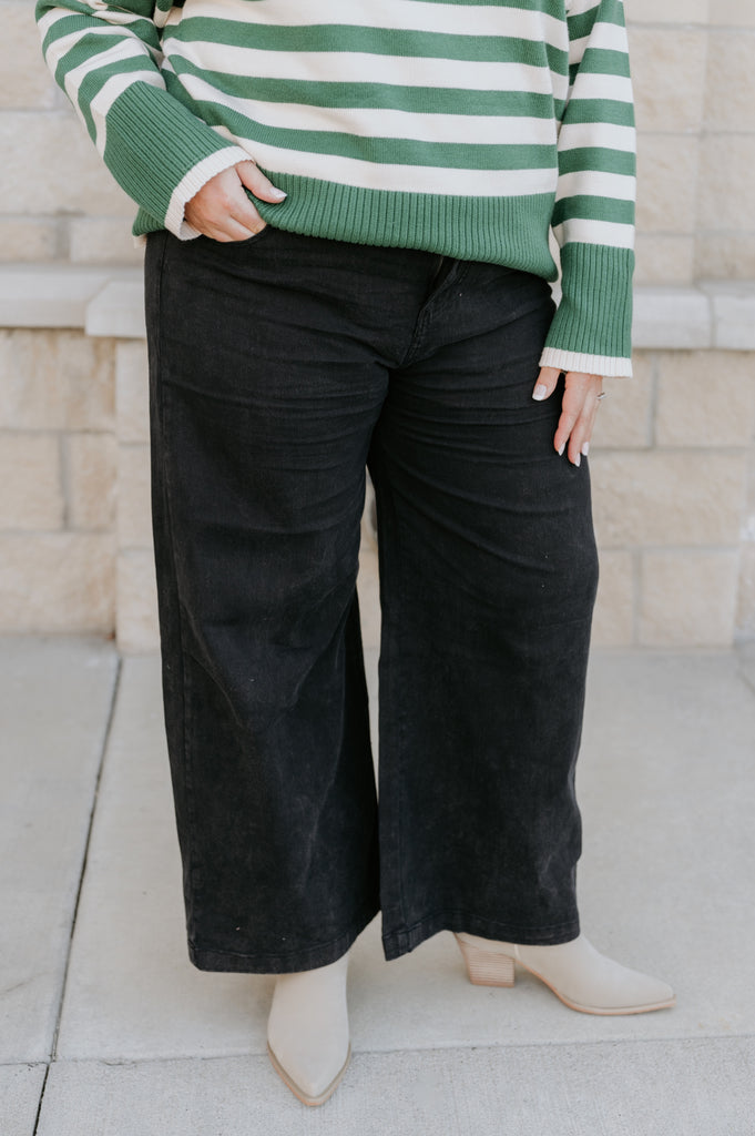 Wendy Wide Leg Trousers - BluePeppermint Boutique