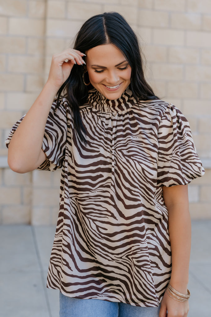 Party Animal Blouse - BluePeppermint Boutique