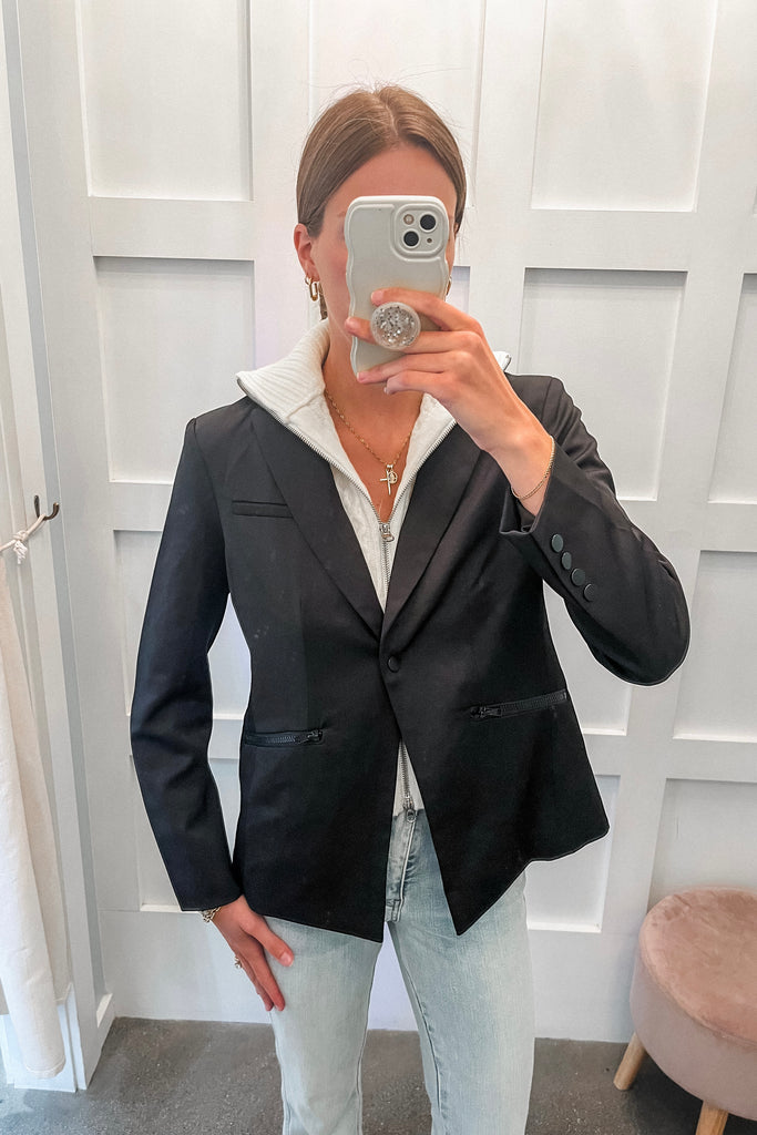 Brinkley Blazer Sweater Combo - BluePeppermint Boutique