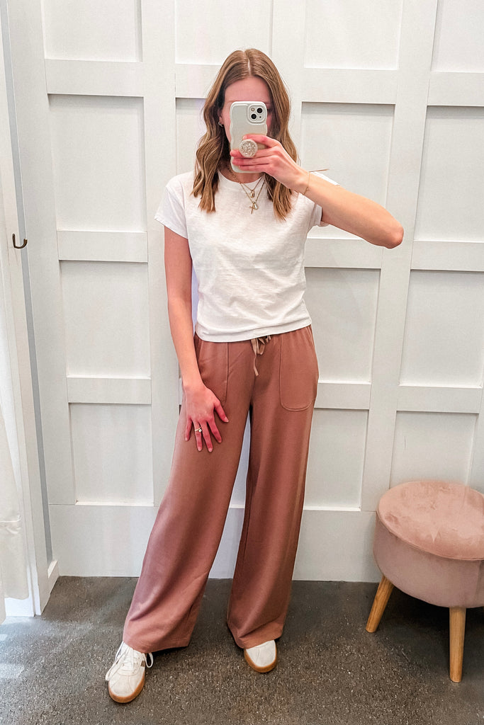 Z Supply Modern Slub Tee - White - BluePeppermint Boutique