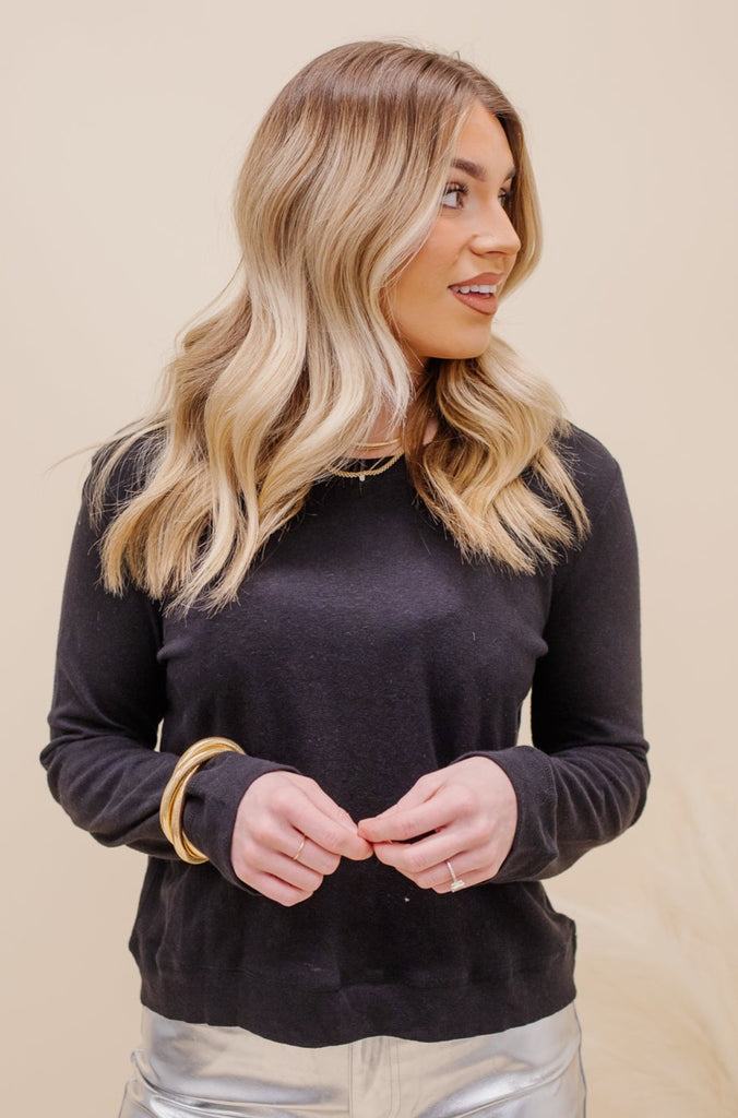 The Rylee Top-Black - BluePeppermint Boutique