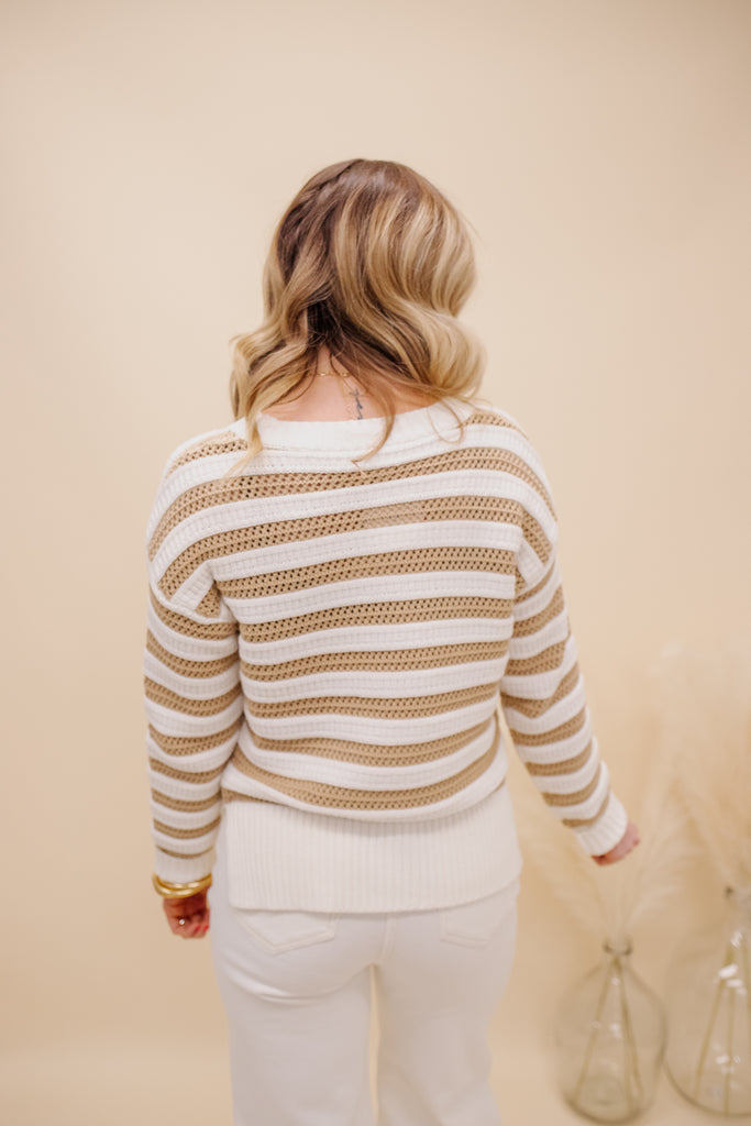 High Tides Knit Sweater - BluePeppermint Boutique