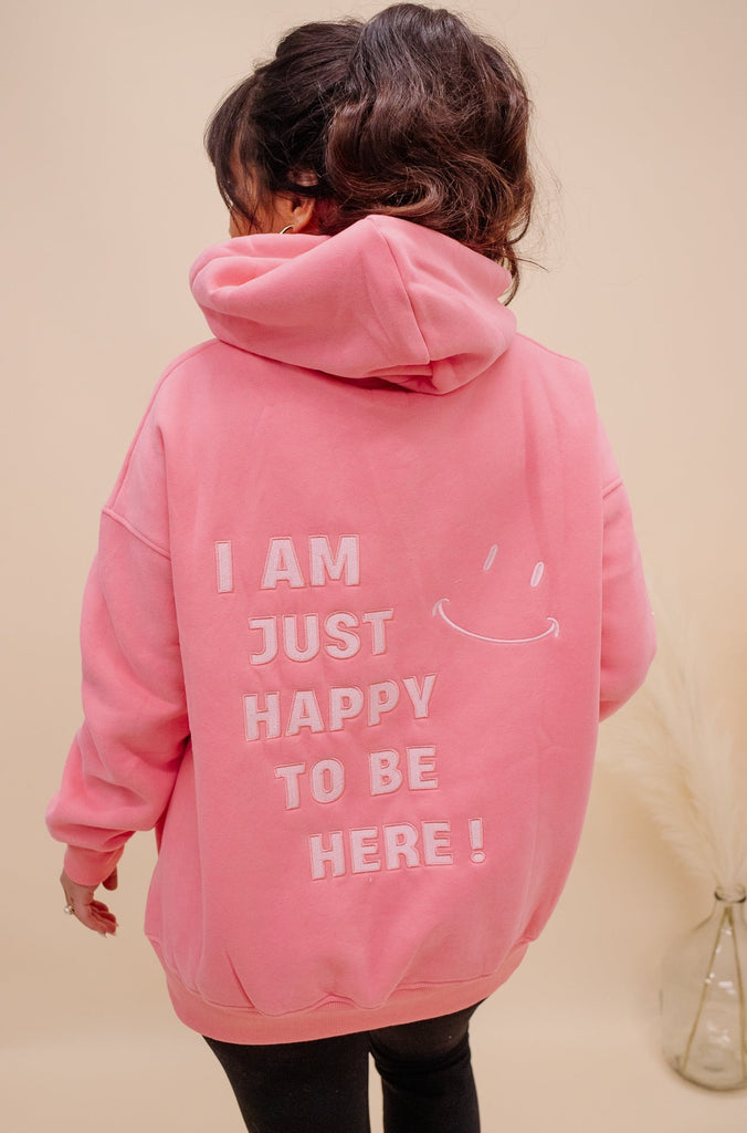 Happy To Be Here Sweatshirt - BluePeppermint Boutique