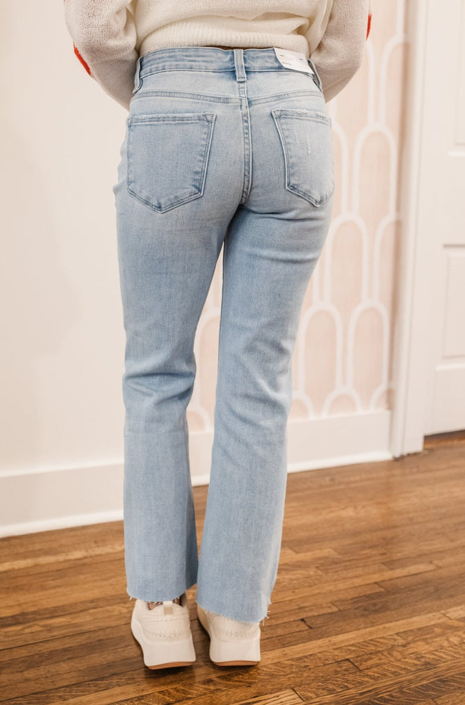 Mimi Mid Rise Ankle Bootcut Jeans - BluePeppermint Boutique