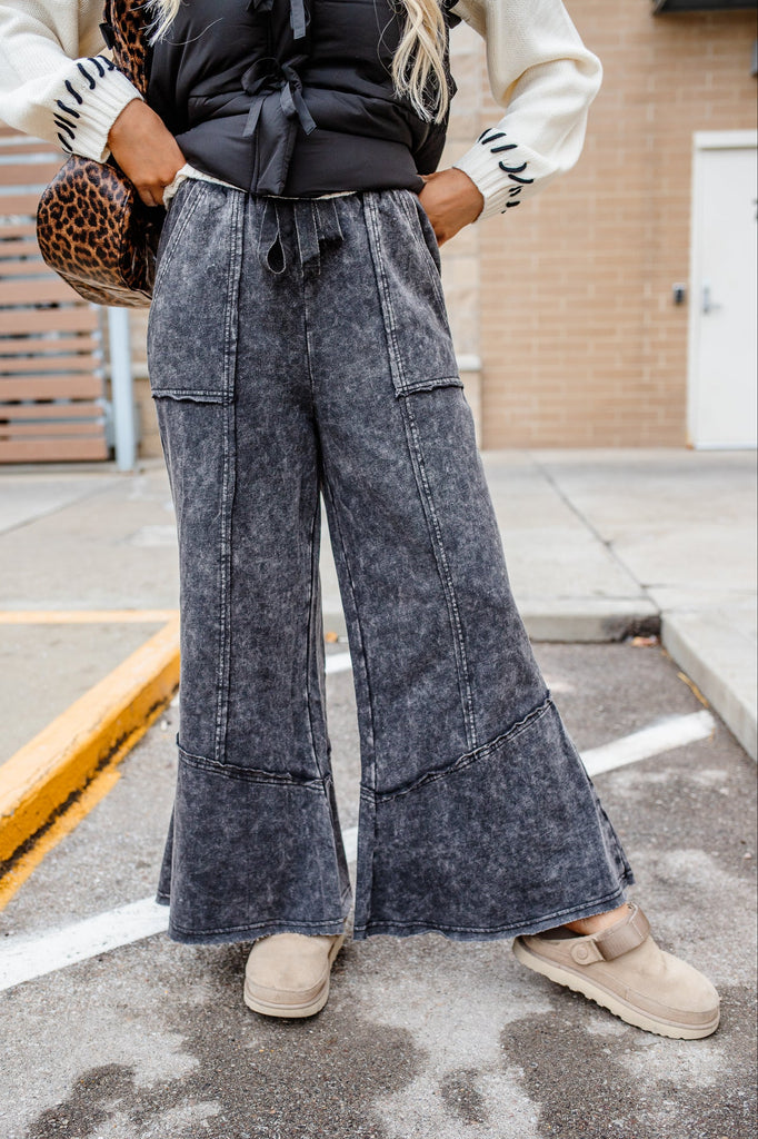acid wash lounge pants