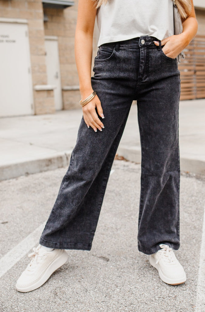 Heidi High Rise Flared Jeans - BluePeppermint Boutique