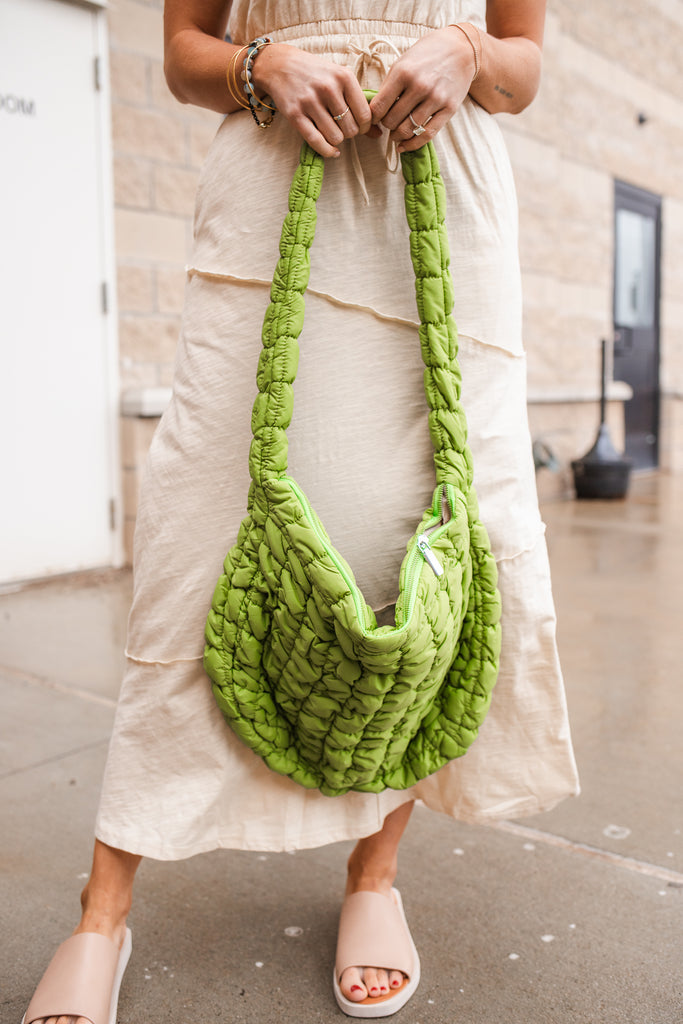 Freeda Puffer Tote Bag - BluePeppermint Boutique