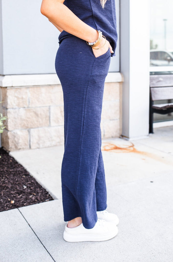 Palmer Knit Wide Leg Pant - BluePeppermint Boutique