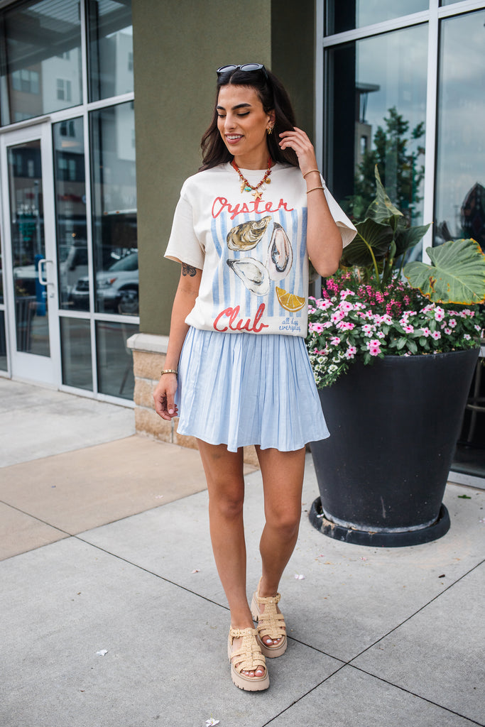 Oyster Club Graphic Tee - BluePeppermint Boutique