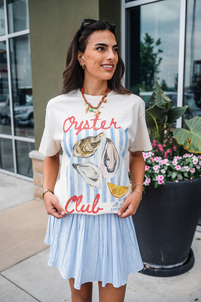 Oyster Club Graphic Tee - BluePeppermint Boutique