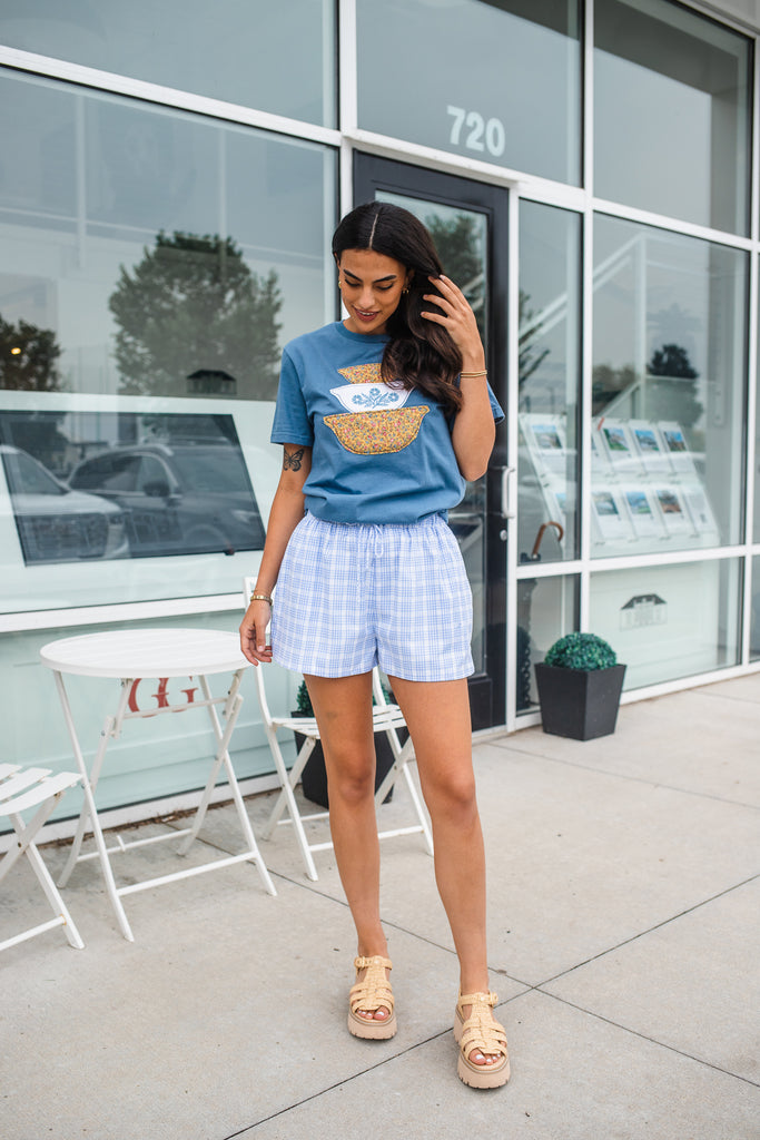 Vintage Bowl Tee - BluePeppermint Boutique
