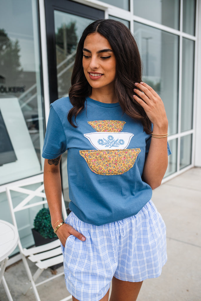 Vintage Bowl Tee - BluePeppermint Boutique