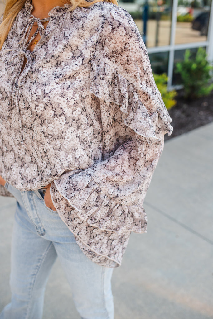 Ruffle Romance Blouse - BluePeppermint Boutique
