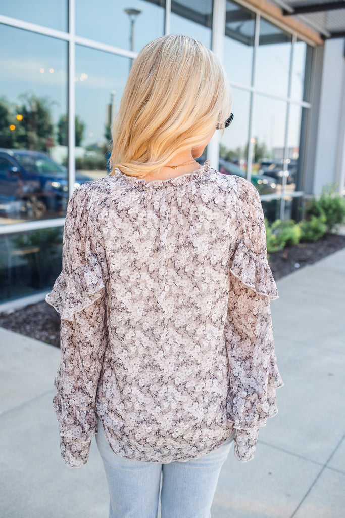 Ruffle Romance Blouse - BluePeppermint Boutique
