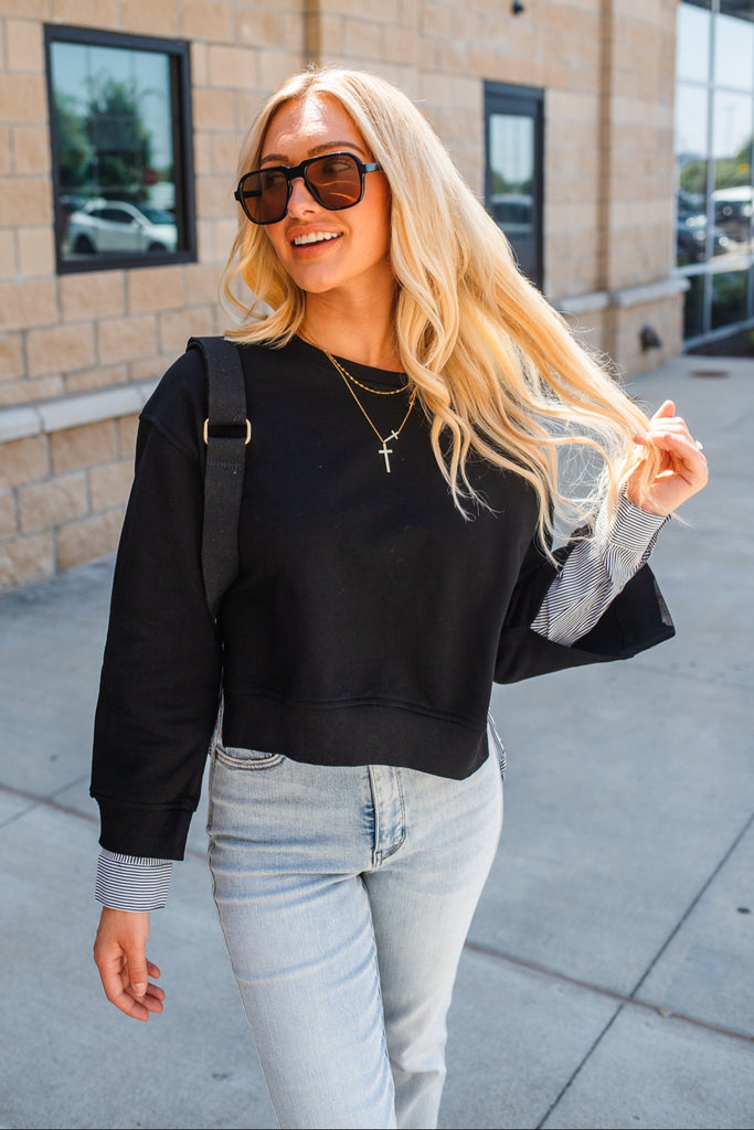 Freelance Layered Top - BluePeppermint Boutique
