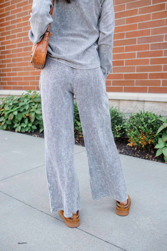 Tucker Ribbed Lounge Pants - BluePeppermint Boutique