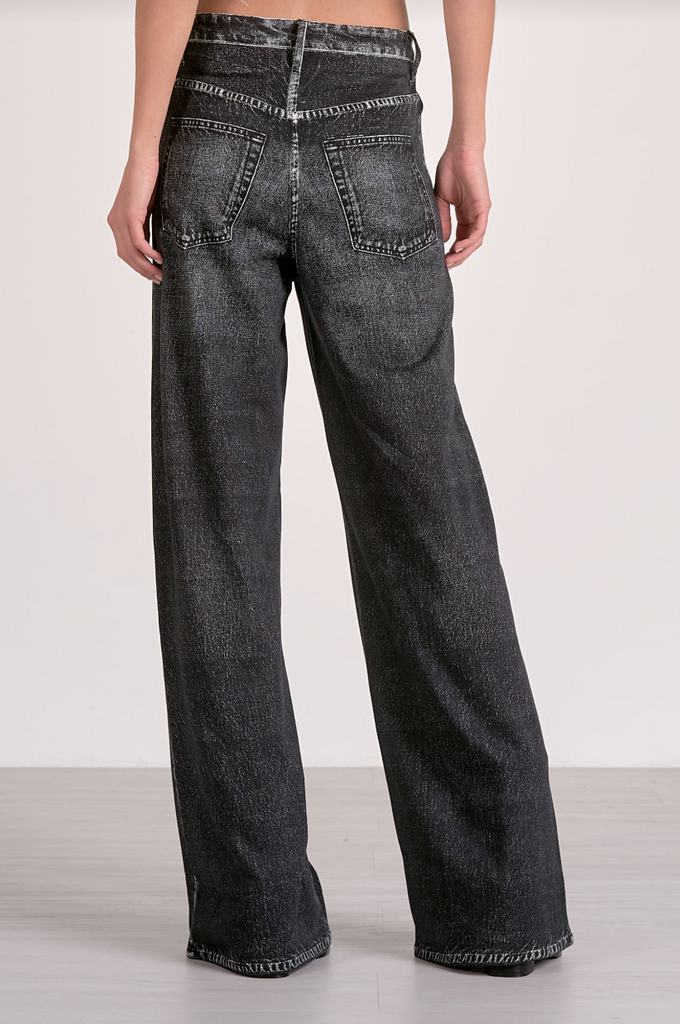 Coal Mine Wide Leg Jeans - BluePeppermint Boutique