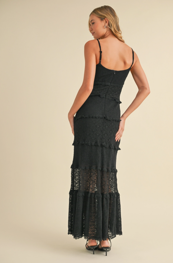McKenzie Lace Maxi Dress - BluePeppermint Boutique