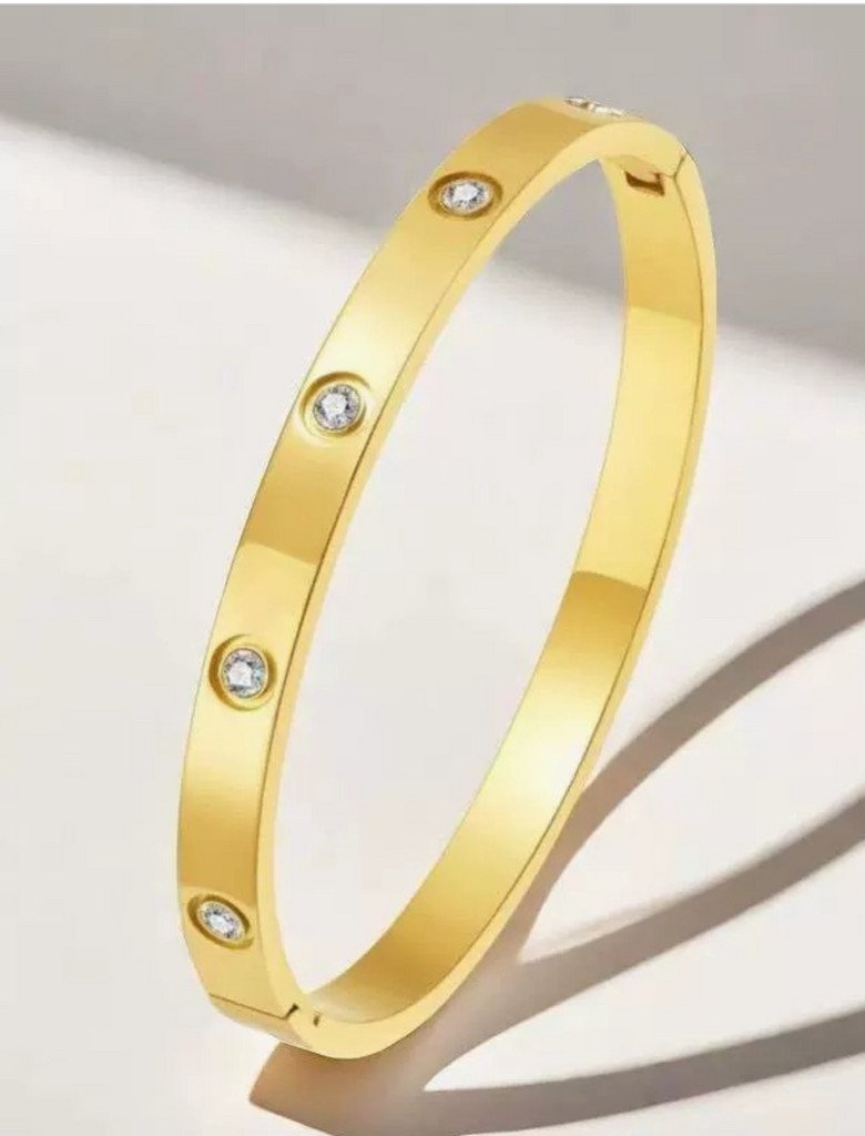 Classic Bangle Bracelet - Gold - BluePeppermint Boutique