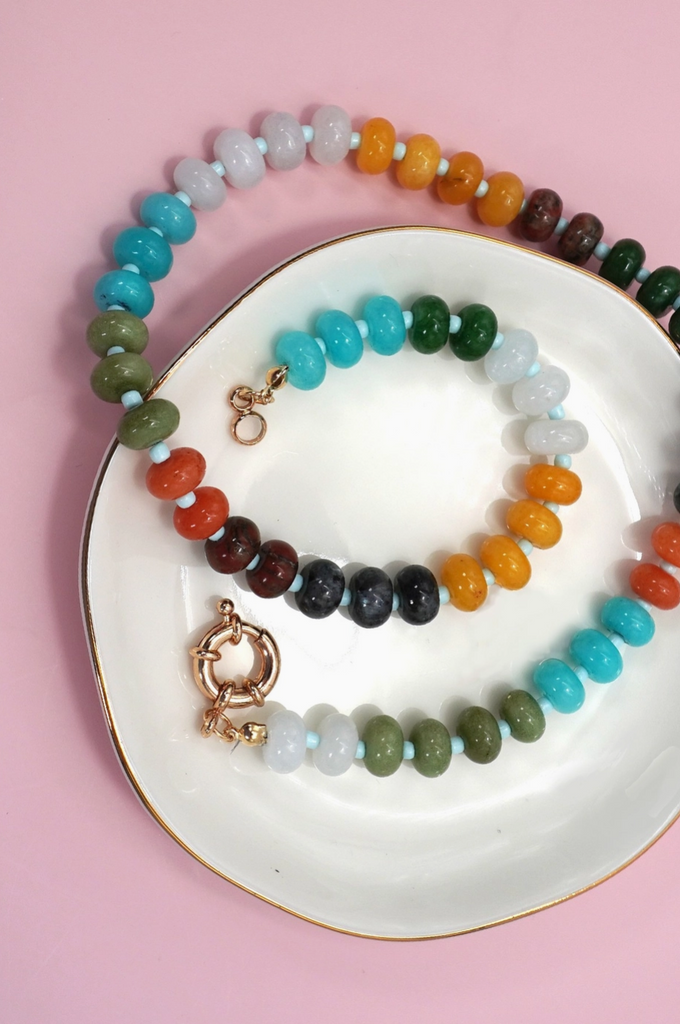 Multi Beaded Necklace - BluePeppermint Boutique