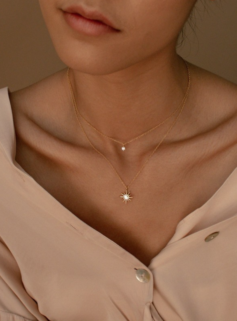 Starburst Layered Necklace - BluePeppermint Boutique