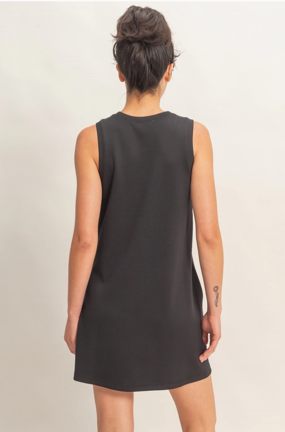 black tank mini dress Easy Does It Tank Mini Dress - Black
