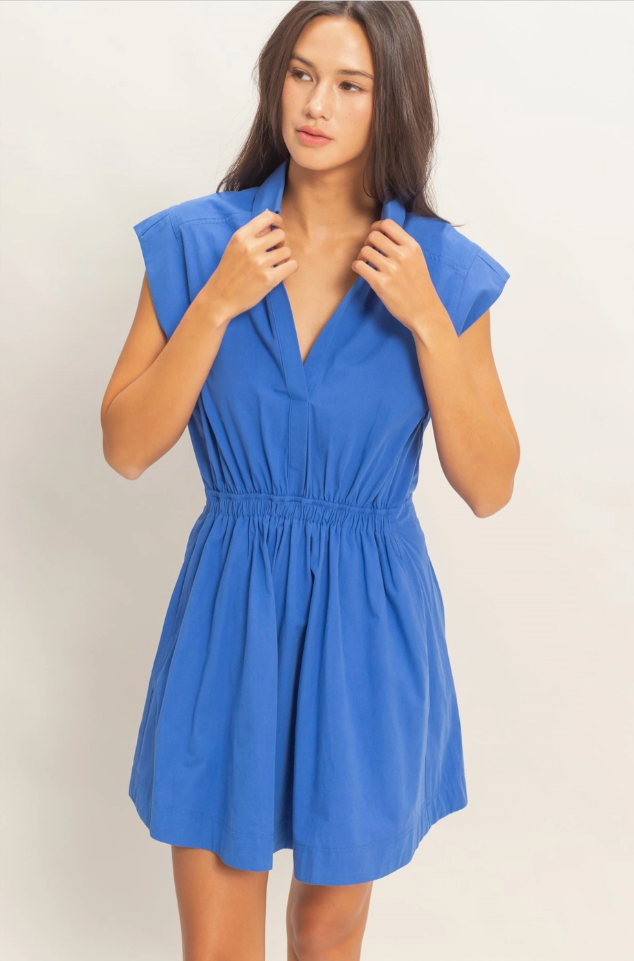 Blue Skies Collared Dress - Cobalt Small / Cobalt Blue Skies Collared Dress - Cobalt Small / Cobalt