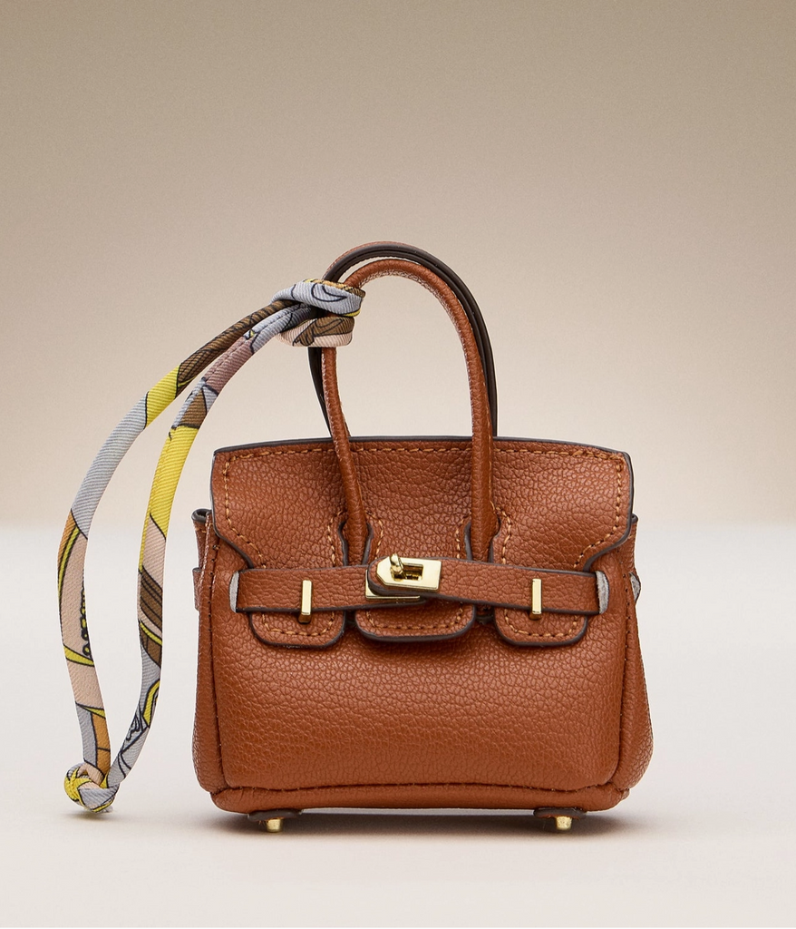 Mini Faux Leather Bag Charm - BluePeppermint Boutique