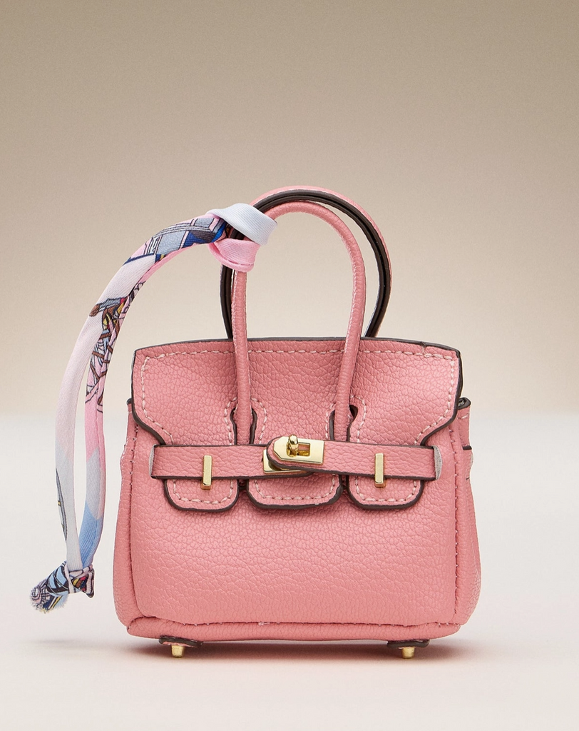 Mini Faux Leather Bag Charm - BluePeppermint Boutique