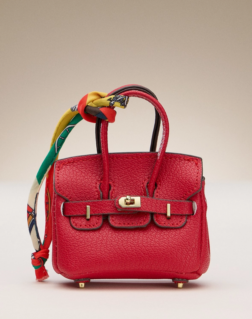 Mini Faux Leather Bag Charm - BluePeppermint Boutique