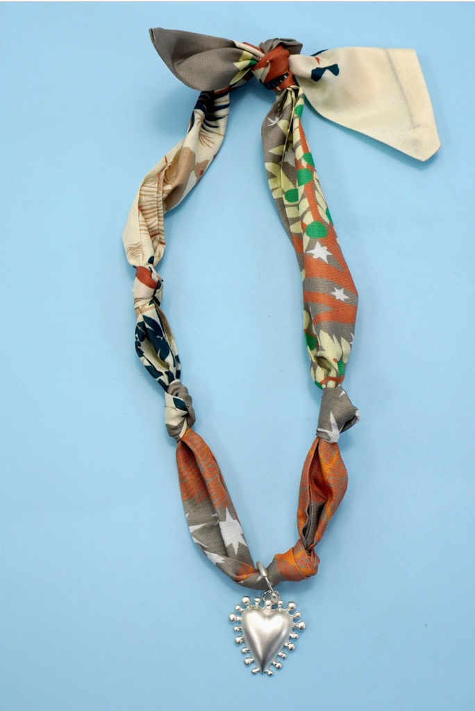 Scarf Charm Necklace - BluePeppermint Boutique