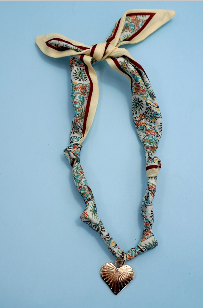 Scarf Charm Necklace - BluePeppermint Boutique