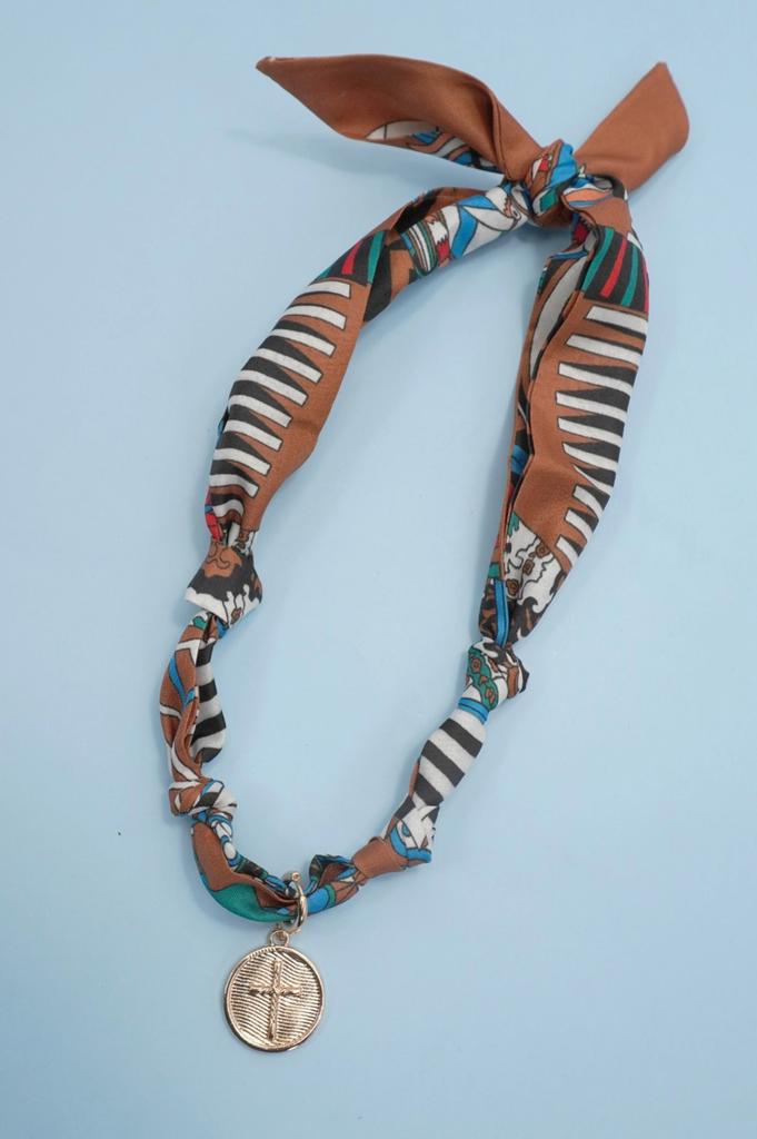 Scarf Charm Necklace - BluePeppermint Boutique