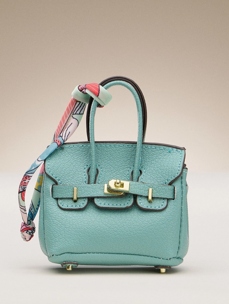 Mini Faux Leather Bag Charm - BluePeppermint Boutique