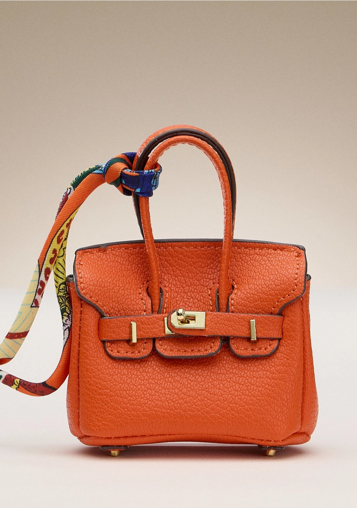 Mini Faux Leather Bag Charm - BluePeppermint Boutique
