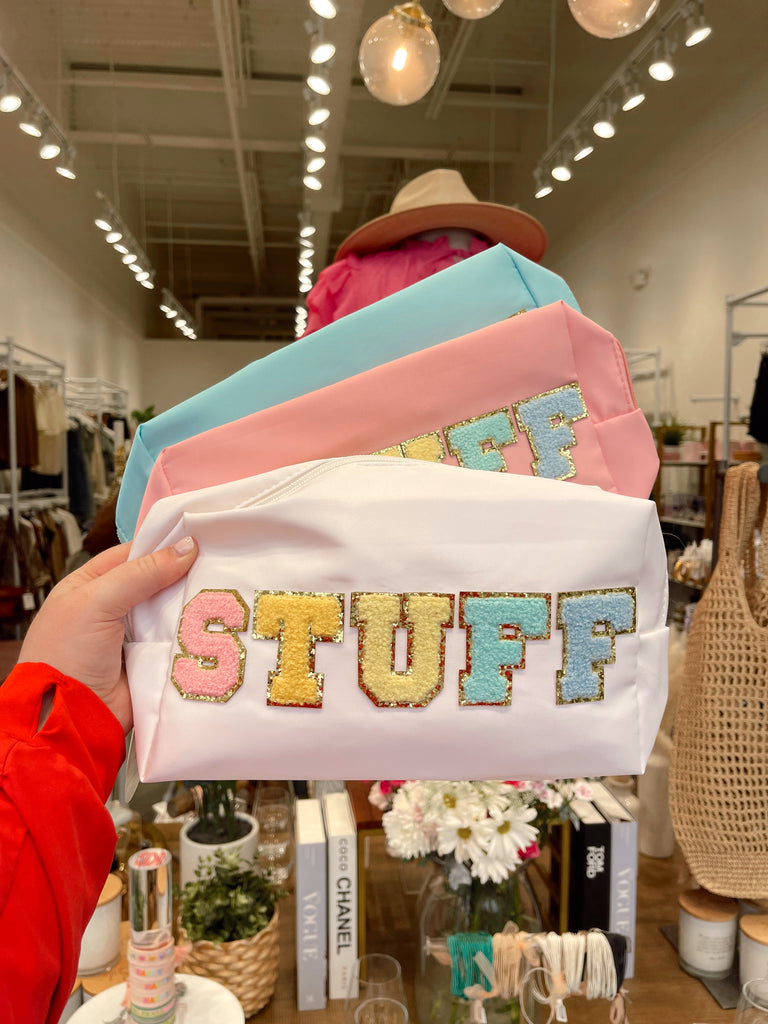 Stuff Multi-Color Travel Cosmetic Bag - BluePeppermint Boutique