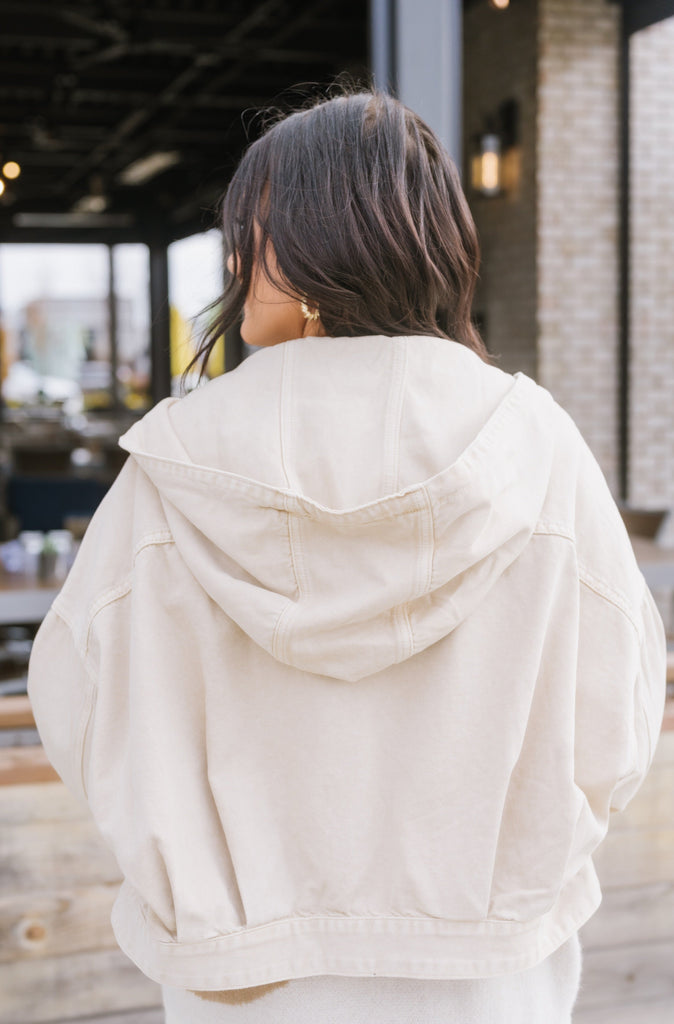 Washed Cotton Jacket - BluePeppermint Boutique