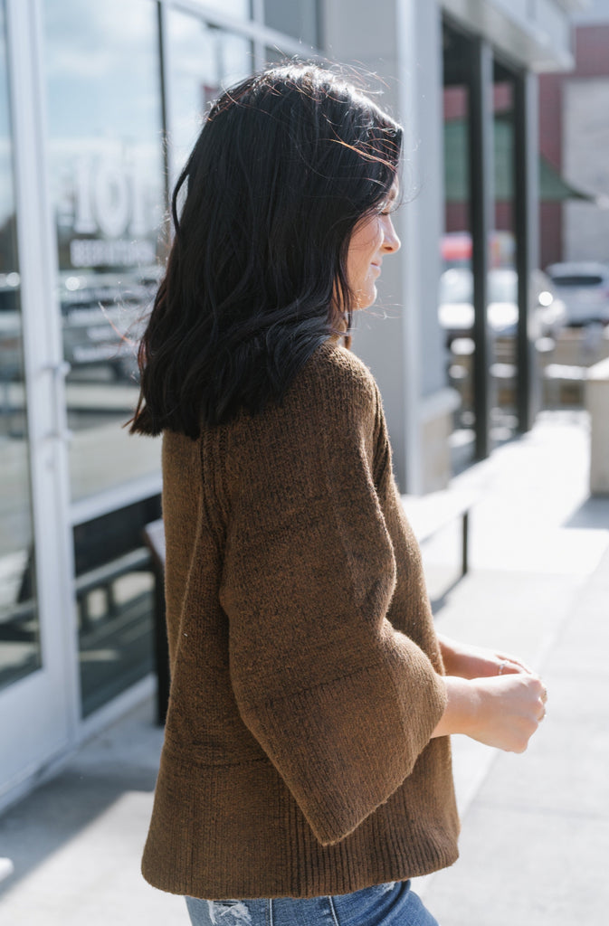 City Chic Cape Style Sweater - BluePeppermint Boutique