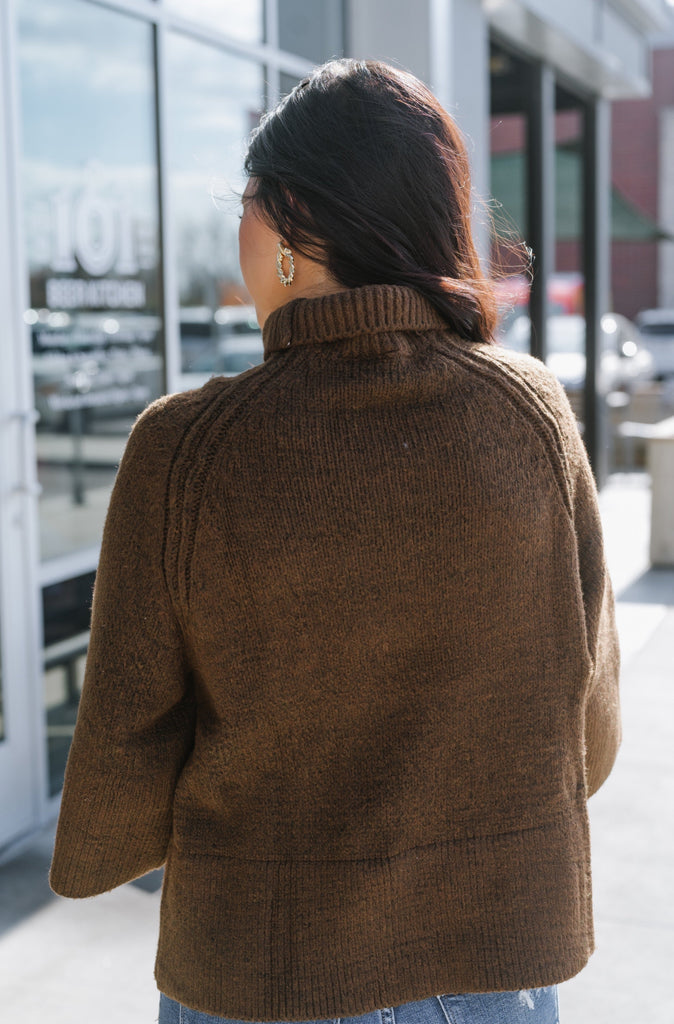 City Chic Cape Style Sweater - BluePeppermint Boutique