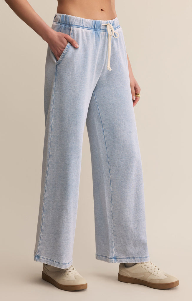 Z Supply | Hunter Knit Denim Pant - Washed Indigo - BluePeppermint Boutique