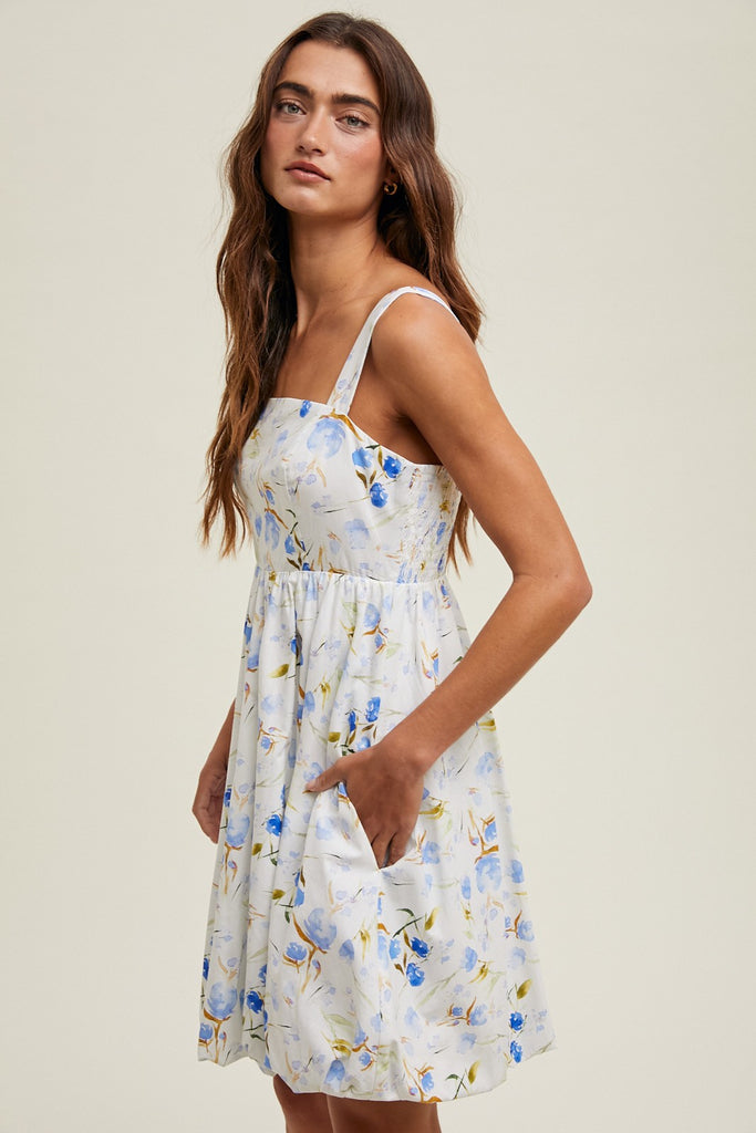 Calista Bubble Mini Dress - BluePeppermint Boutique