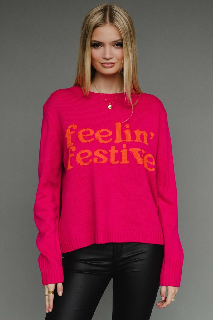 Feelin' Festive Sweater - BluePeppermint Boutique
