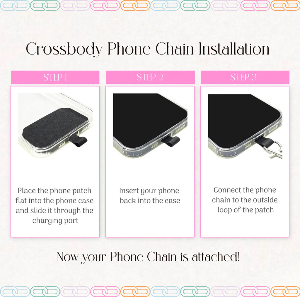 Tye Dye Sky Crossbody Phone Chain - BluePeppermint Boutique