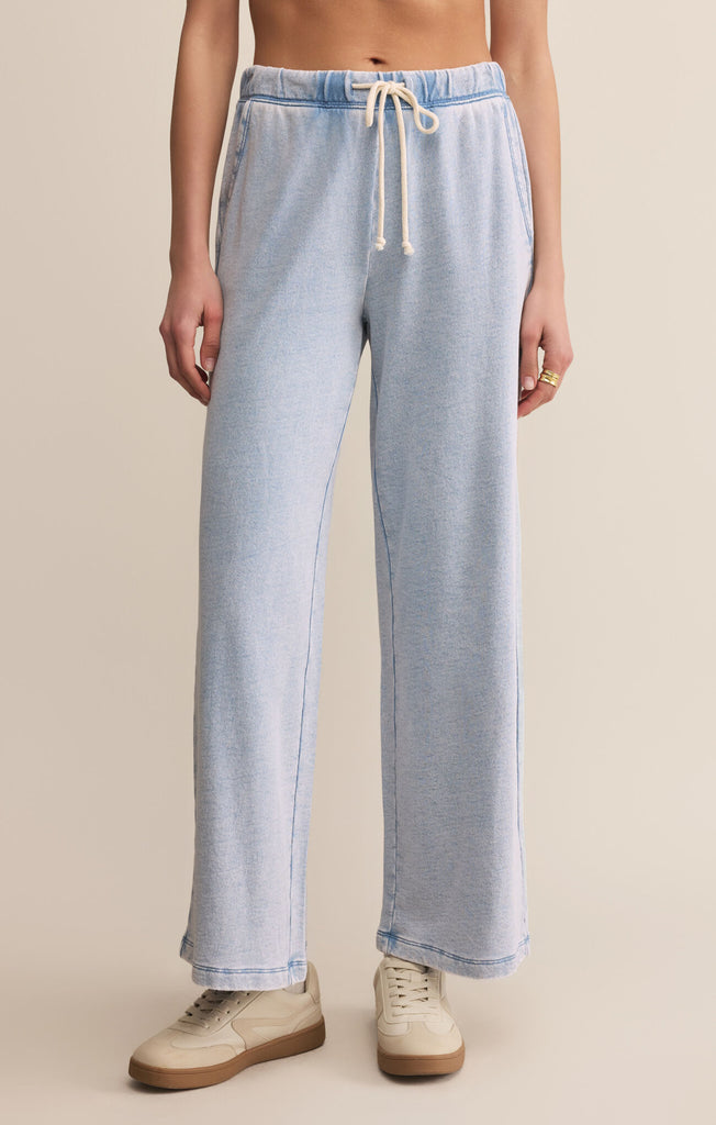 Z Supply | Hunter Knit Denim Pant - Washed Indigo - BluePeppermint Boutique