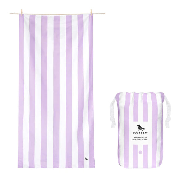 Dock & Bay Cabana Collection Towel - Lombok Lilac - BluePeppermint Boutique