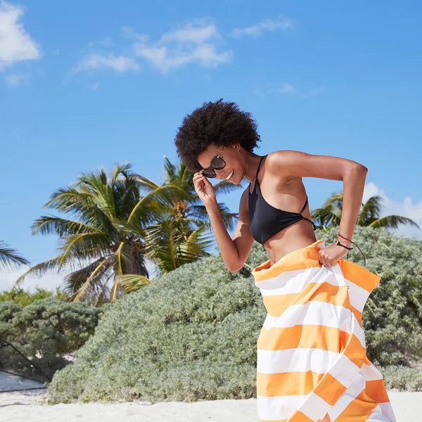 Dock & Bay Cabana Collection Towel - Ipanema Orange - BluePeppermint Boutique